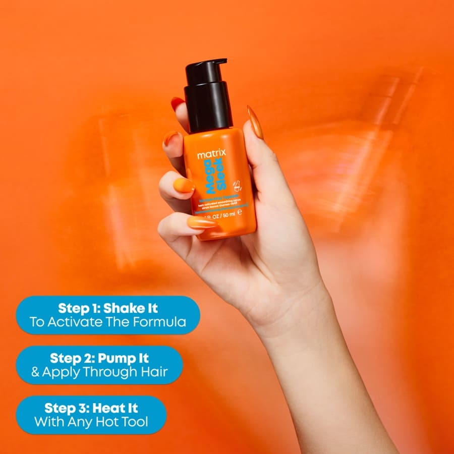 Mega Sleek 96H Anti-Frizz Topcoat Smoothing Serum