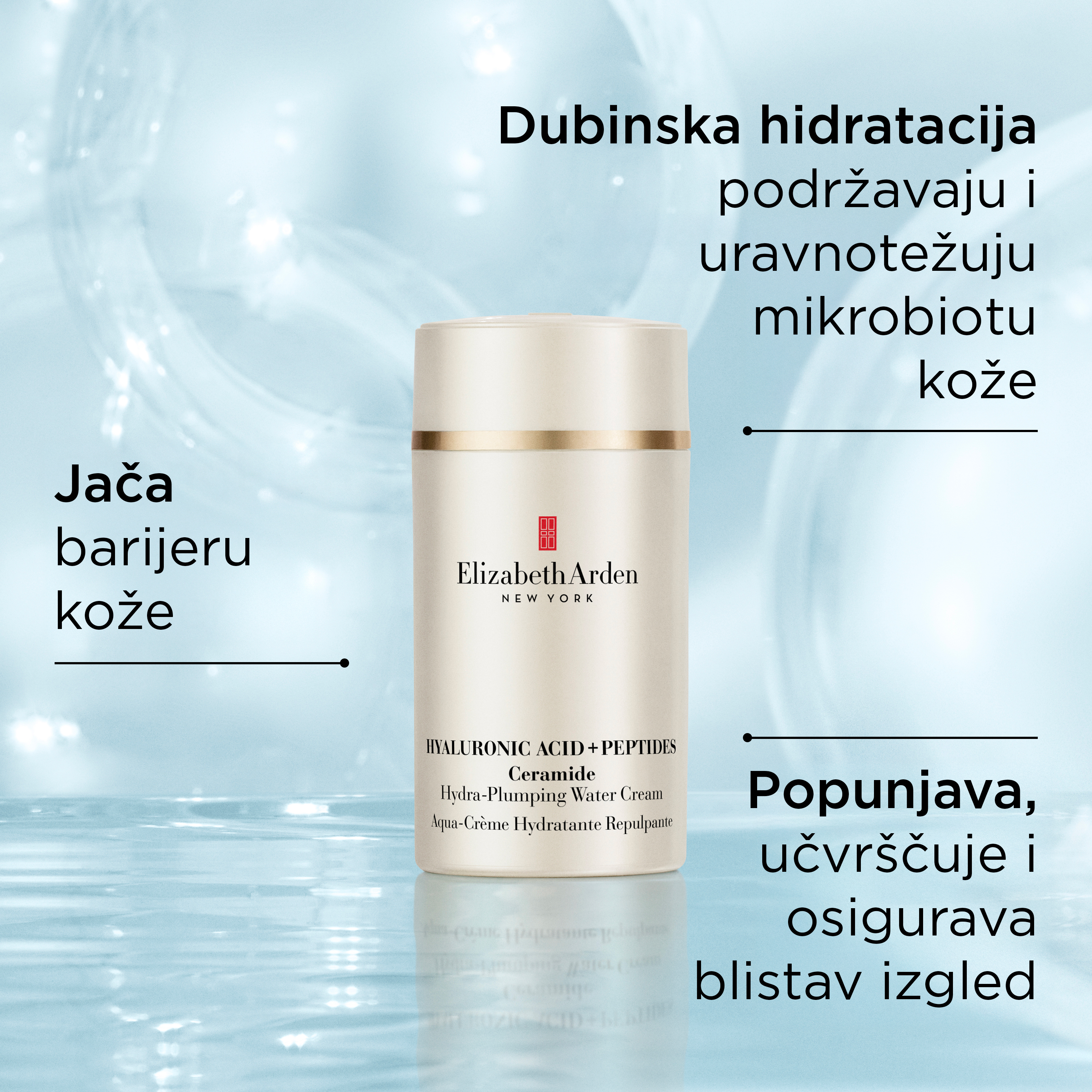 Hyaluronic Acid + Peptides Hydra Plumping Water Cream
