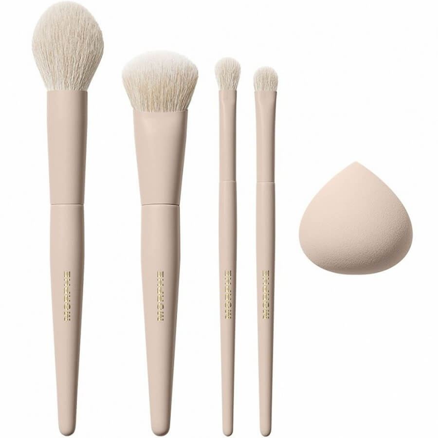 Oat Latte 5-Piece Face & Eye Brush Set