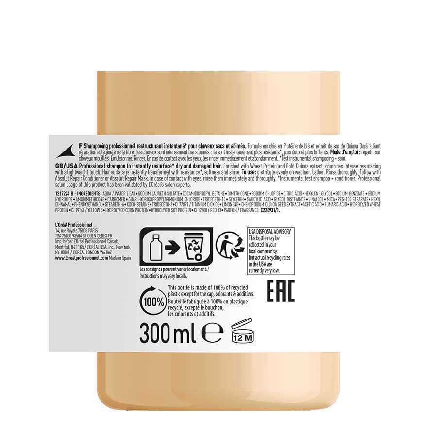 Professional Shampoo Instant Resurfacing For Dry and Damaged Hair