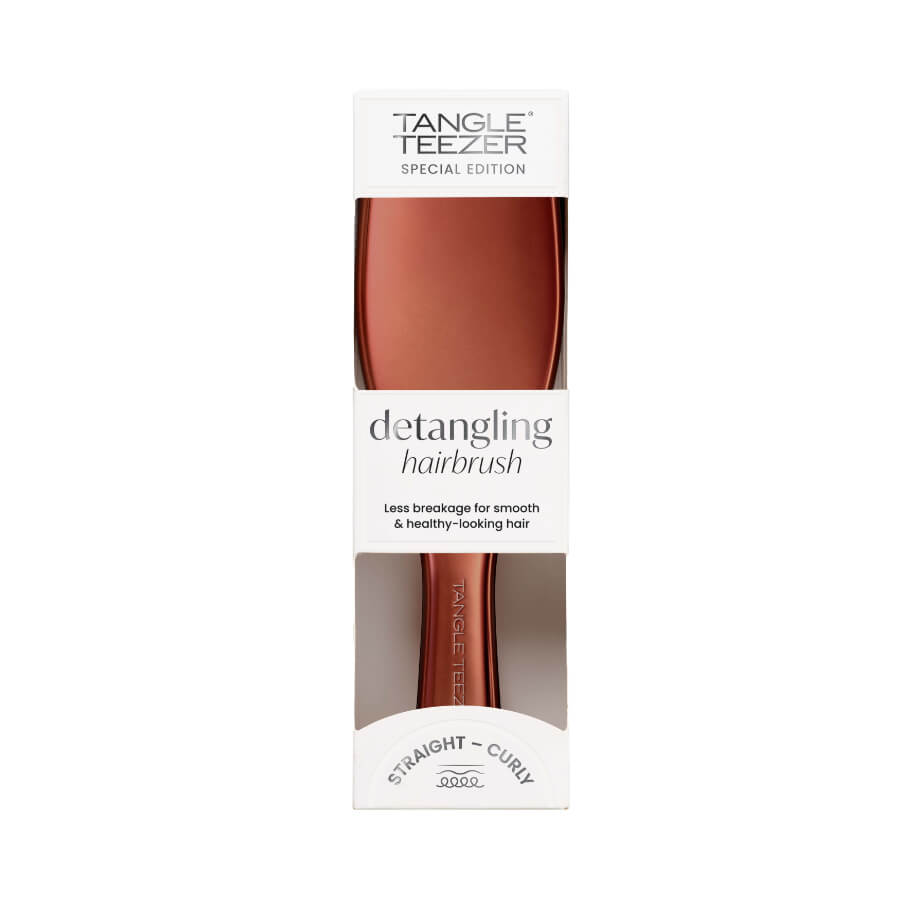 Detangling Hairbrush The Ultimate Chrome Chocolate Bronze