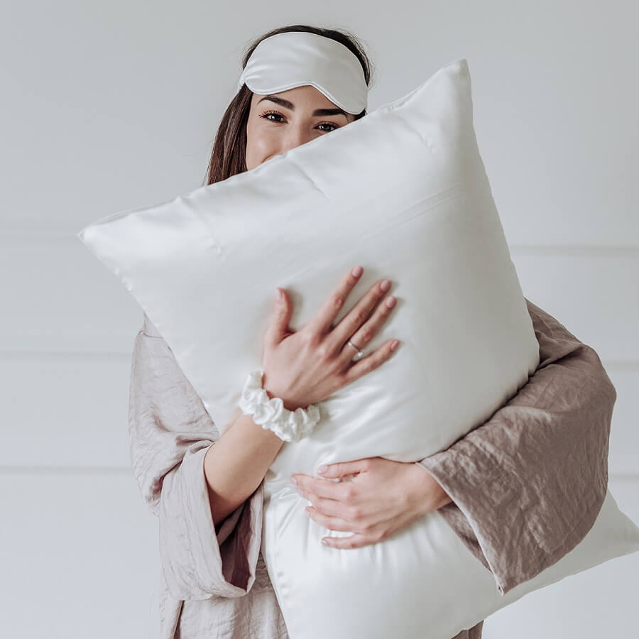 Silk Pillow Case 50X70 Cm Twinkling White