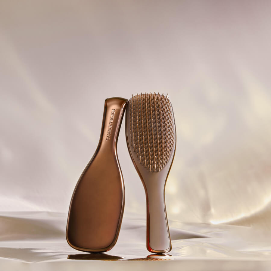 Detangling Hairbrush The Ultimate Chrome Chocolate Bronze