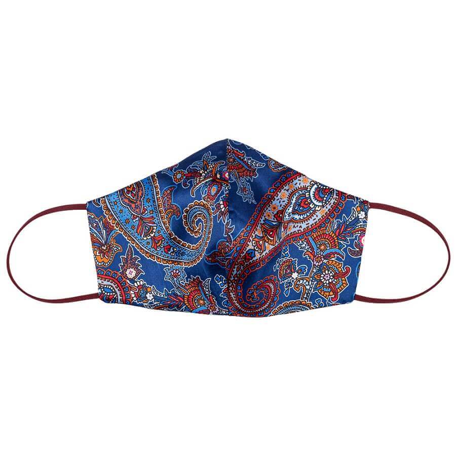 Silk Mask London Paisley Bordo
