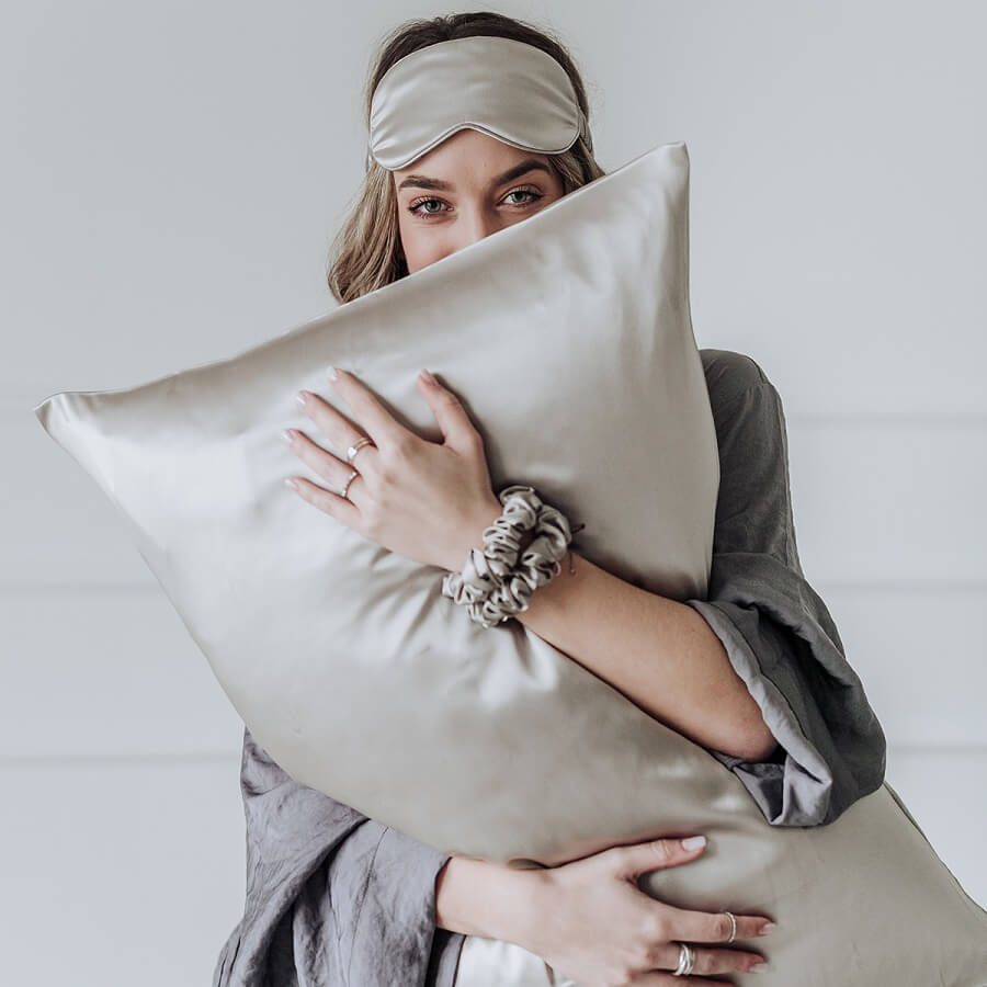 Silk Pillow Case 50X70 Cm Silver Stardust