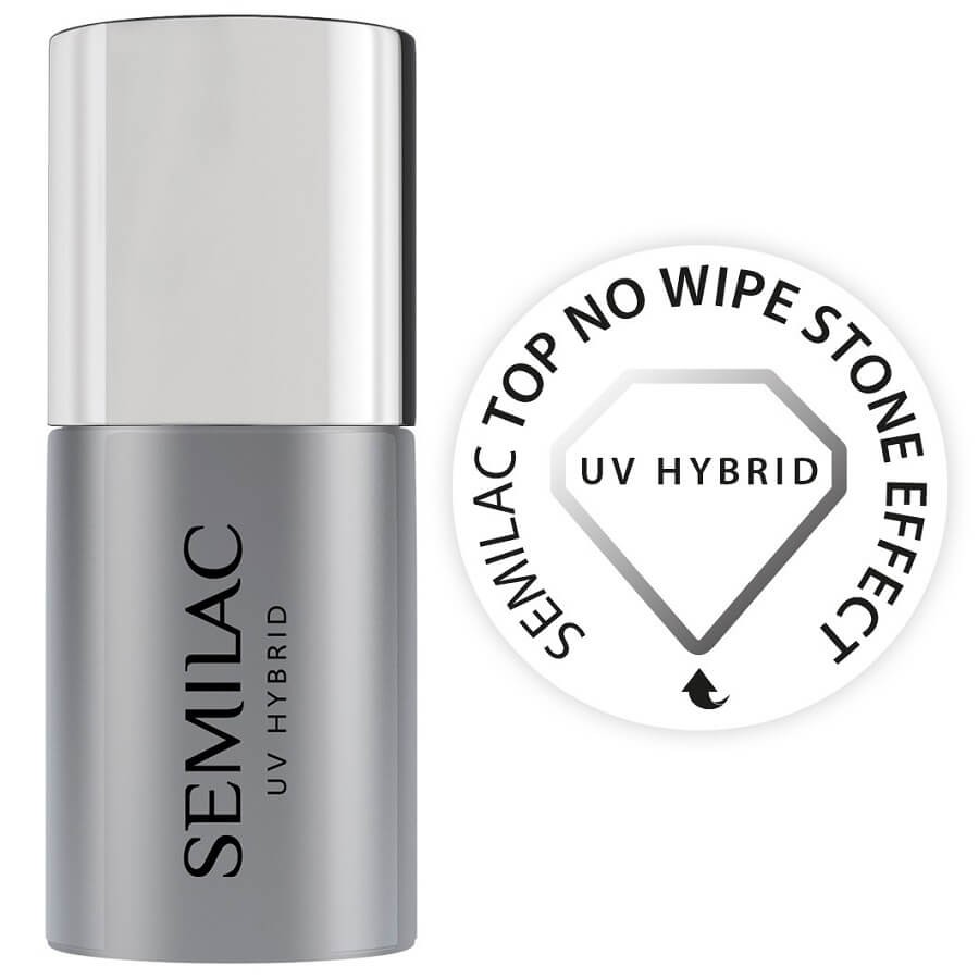 Semilac - Nail Polish Top No Wipe Stone Effect T11 - 