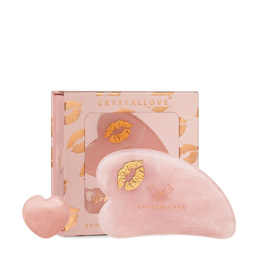 Crystallove - Rose Quartz Gua Sha Selflove Set - 