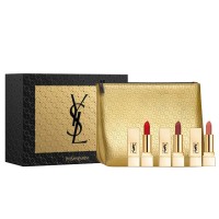 Yves Saint Laurent 3 Mini Rouge Pur Couture Lipsticks Holiday Set