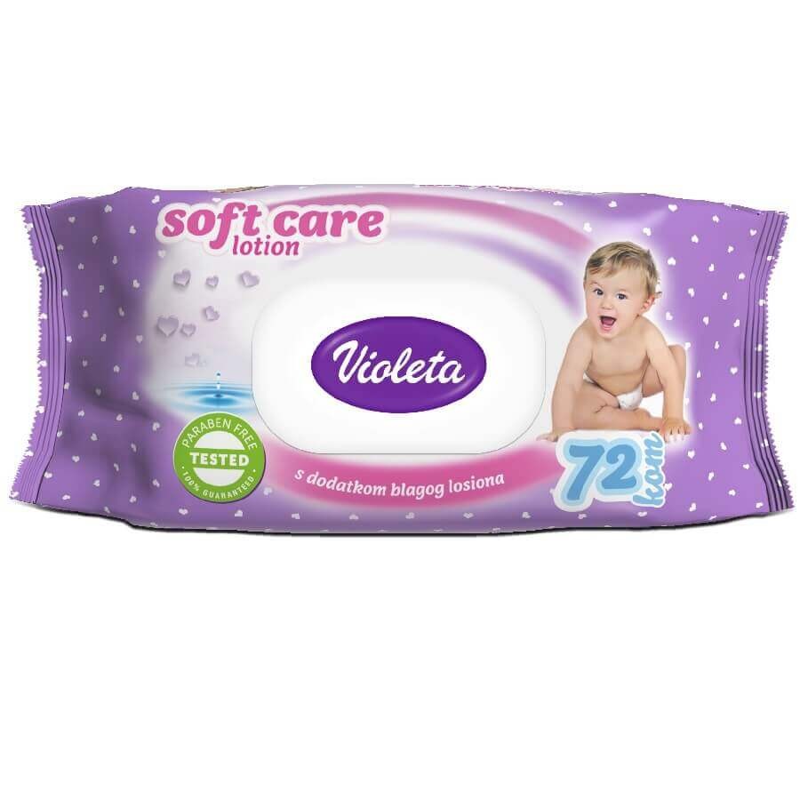 Violeta  - Baby Vlažne Maramice Soft Care - 