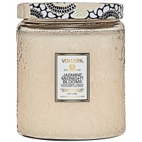 VOLUSPA Jasmine Midnight Blooms Luxe Jar Candle