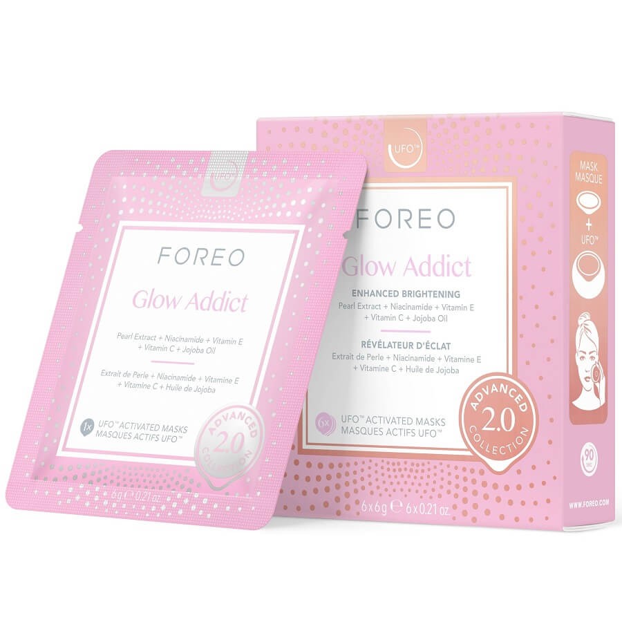 Foreo Maske Za Lice Ufo Mask Glow Addict 2.0 Maska Njegu Lica 6 kom,