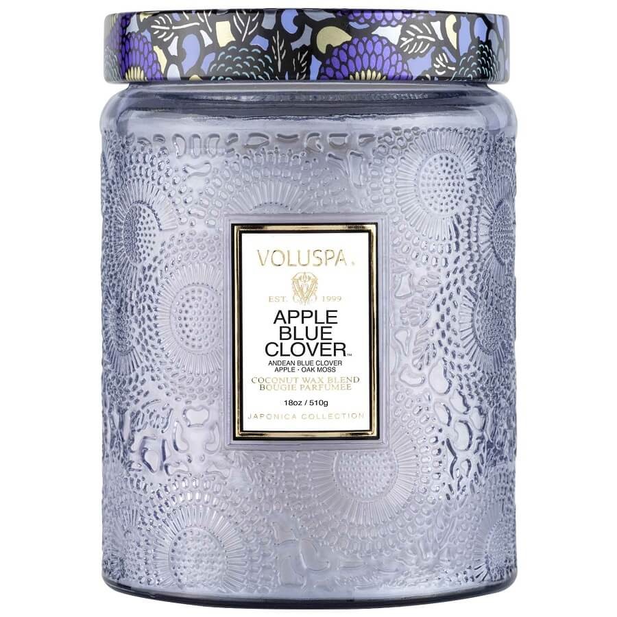 VOLUSPA - Apple Blue Clover Large Jar Candle - 