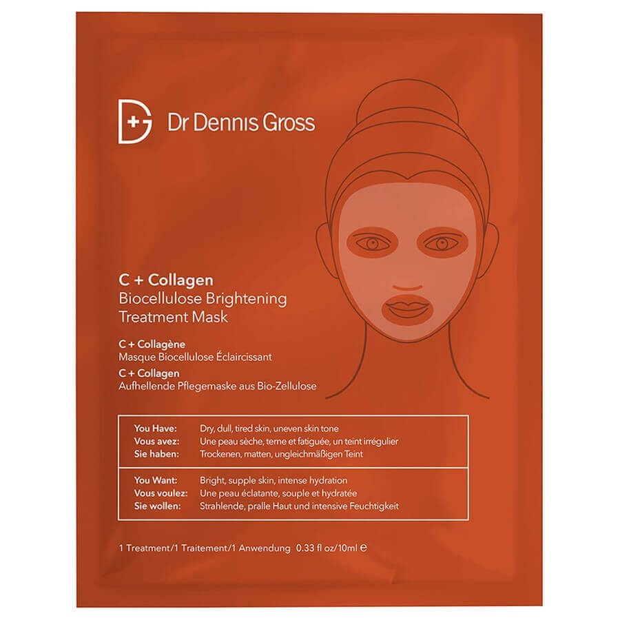 Dr Dennis Gross - C + Collagen Biocellulose Brightening Treatment Mask -