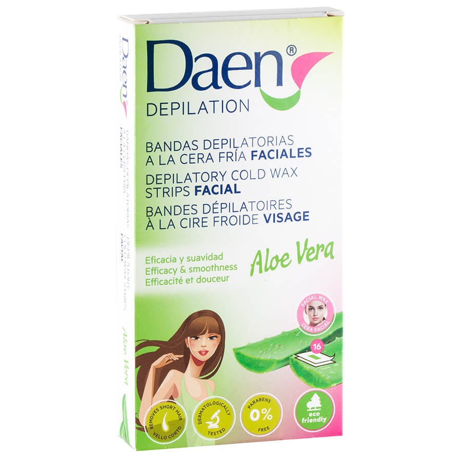 Daen - Facial Wax Strips Aloe Vera - 