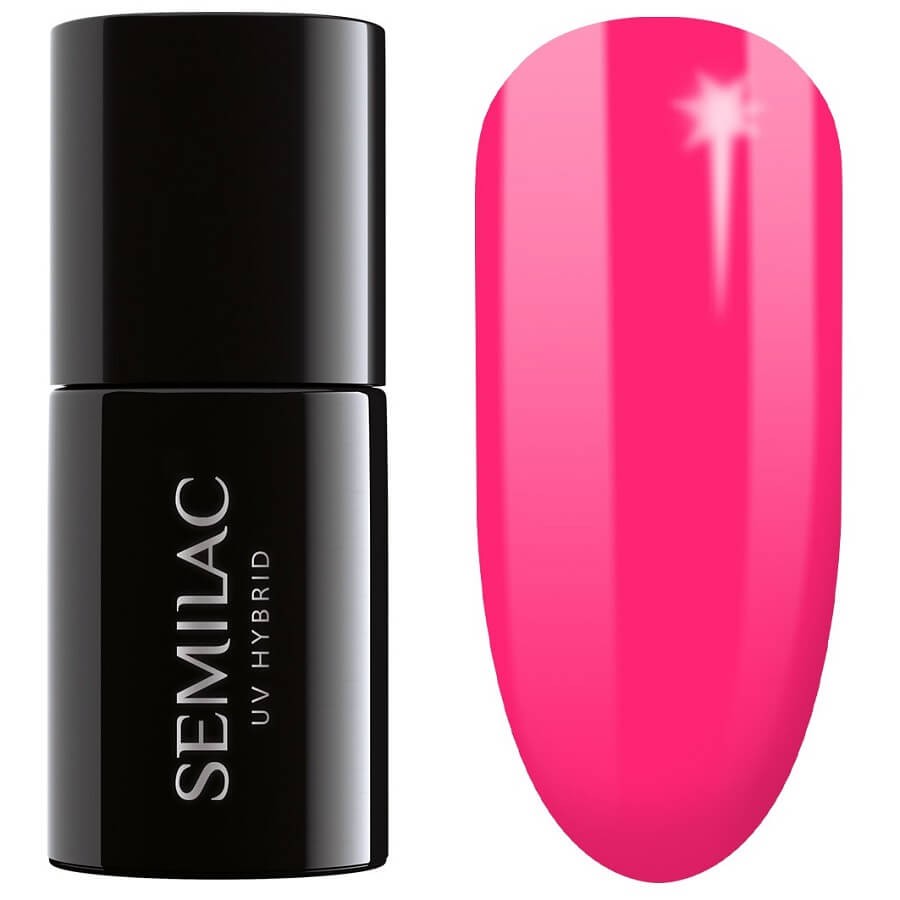 Semilac - UV Hybrid Gel Polish Beats by Margaret - 517 - Neon Pink