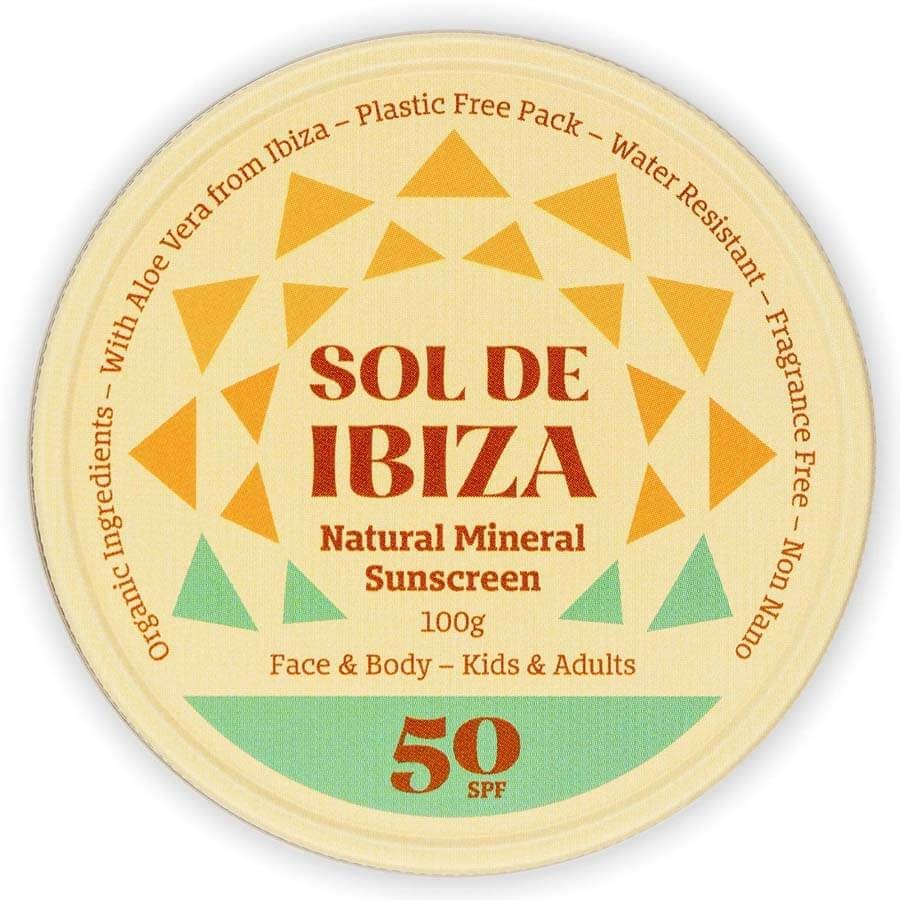 Sol de Ibiza - Natural Mineral Sunscreen Tin SPF50 - 