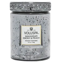 VOLUSPA Makassar Ebony&Peach Small Jar Candle