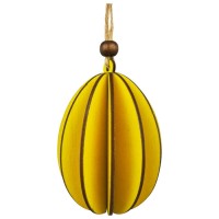 Douglas Collection Spring Time Wooden Egg Yellow