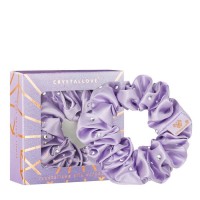 Crystallove Crystalized Silk Scrunchie Lilac