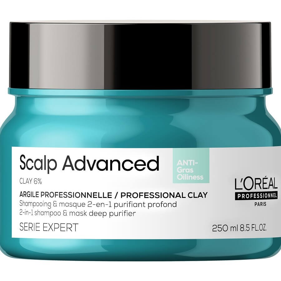 L'Oreal Professionnel Paris - Scalp Advanced Anti-Oiliness 2-In-1 Deep Purifing Clay - 