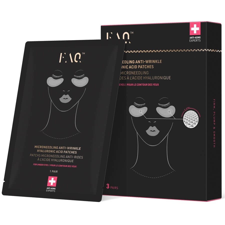 FAQ - Microneedling Anti-Wrinkle Hyaluronic Acid Patches For Under Eyes 3 Pairs - 