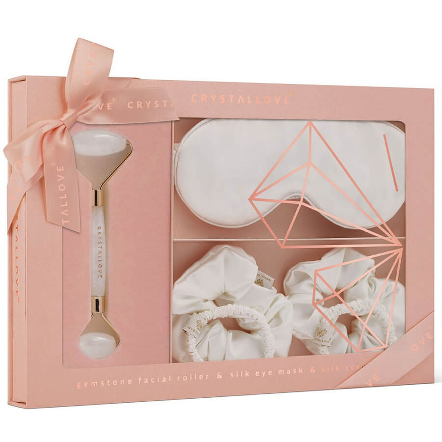 Crystallove Masažeri Za Lice Clear Quartz Home Spa Set 1 kom,