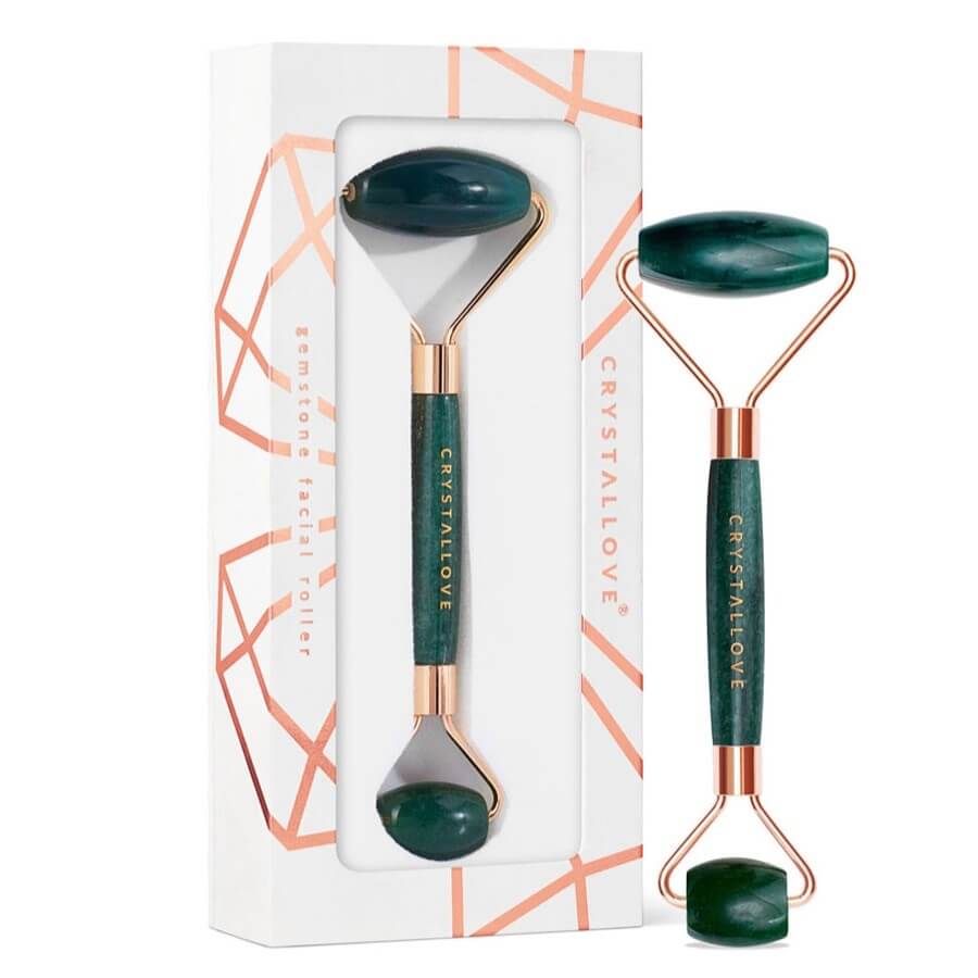 Crystallove Masažeri Za Lice Aventurine Roller Masažer 1 kom,
