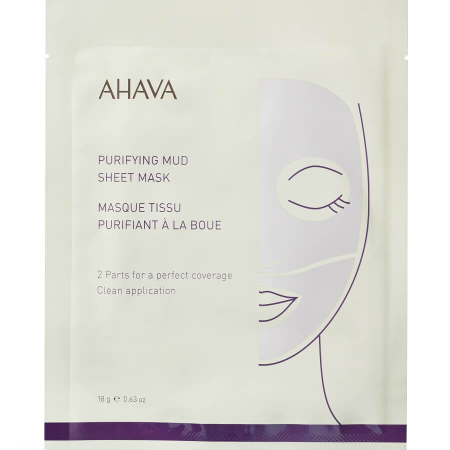 Ahava Mineral Masks Purifying Mud Sheet Mask Single Maska Za Njegu Lica 1 kom,