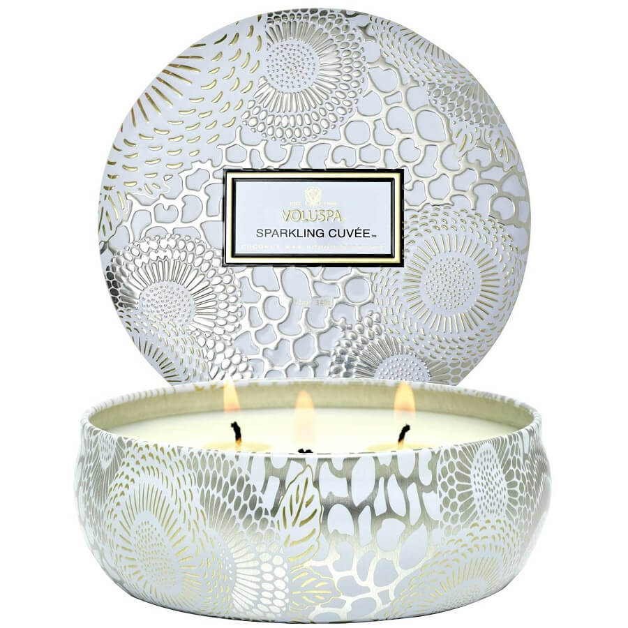 VOLUSPA Sparkling Cuvée 3 Wick Tin Candle Mirisna Svijeća 340 g