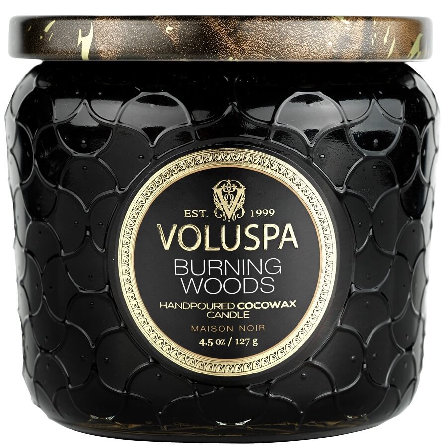 VOLUSPA Burning Woods Petite Jar Candle Mirisna Svijeća 127 g
