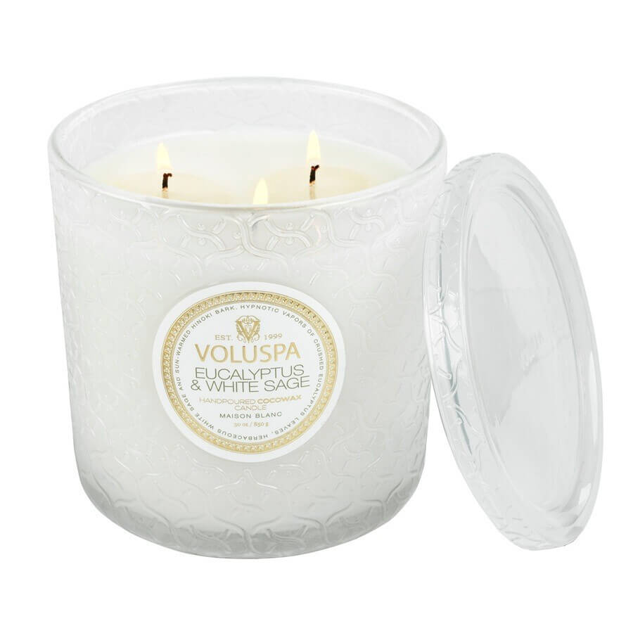 VOLUSPA Eucalyptus & White Sage Luxe Candle Mirisna Svijeća 850 g
