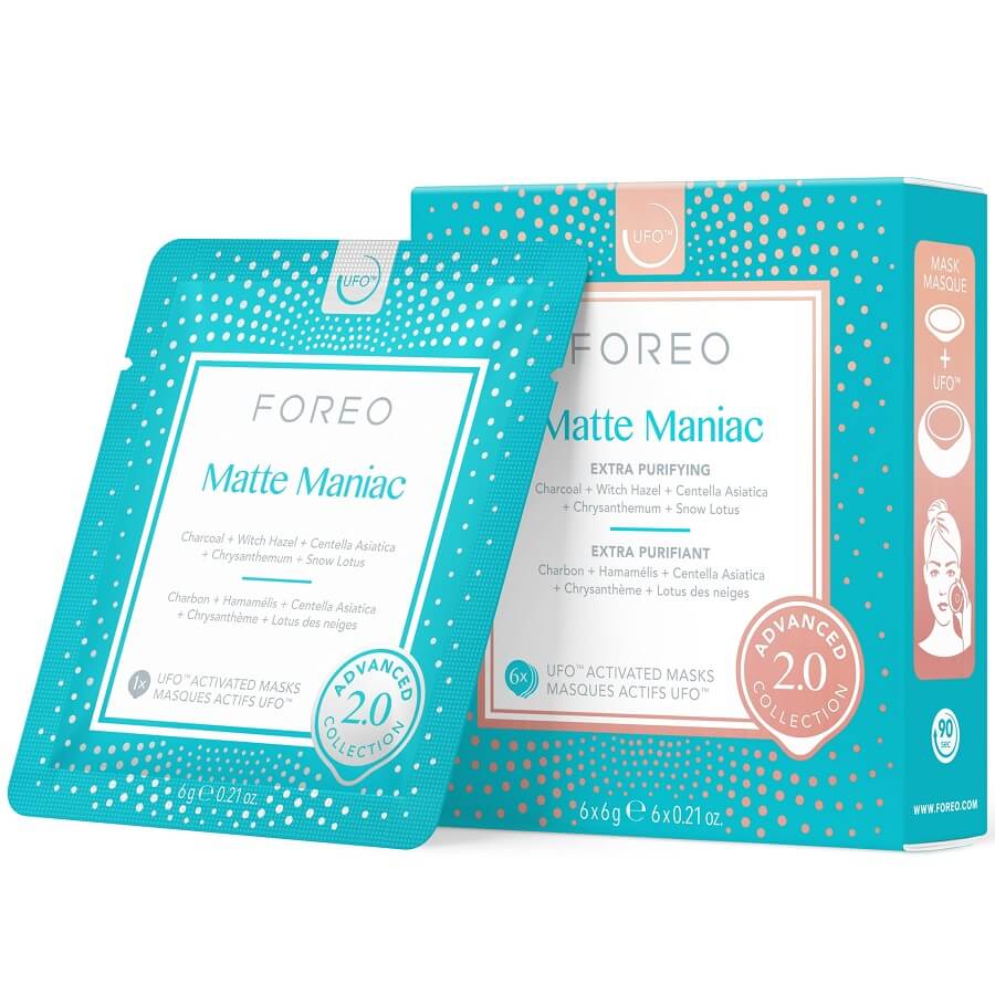 Foreo Maske Za Lice Ufo Mask Matte Maniac 2.0 Maska Njegu Lica 6 kom,