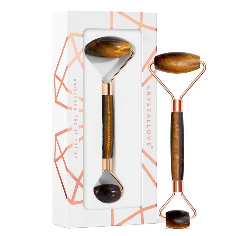 Crystallove Masažeri Za Lice Tiger Eye Roller Masažer 1 kom,