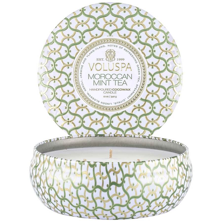 VOLUSPA Moroccan Mint Tea 3 Wick Tin Candle Mirisna Svijeća 340 g