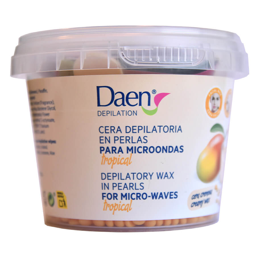 Daen Hot Waxes Creamy Pearl Wax Microwave Tropical Vosak Za Uklanjanje Dlačica S Lica 100 g
