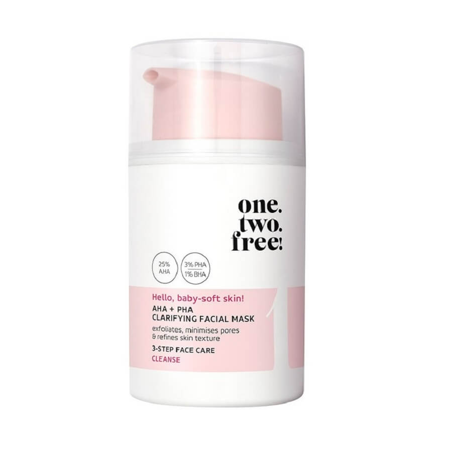 one.two.free! AHA + PHA Clarifying Facial Mask Maska Za Njegu Lica 50 ml