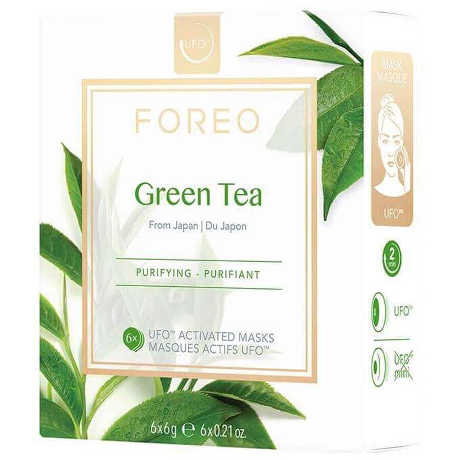 Foreo UFO™ Mask Green Tea Maska Za Njegu Lica 6 kom,