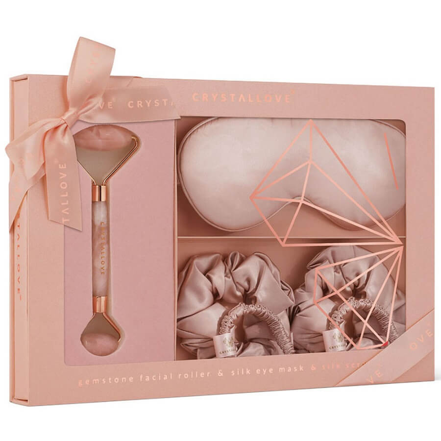 Crystallove Masažeri Za Lice Rose Quartz Home Spa Set 1 kom,
