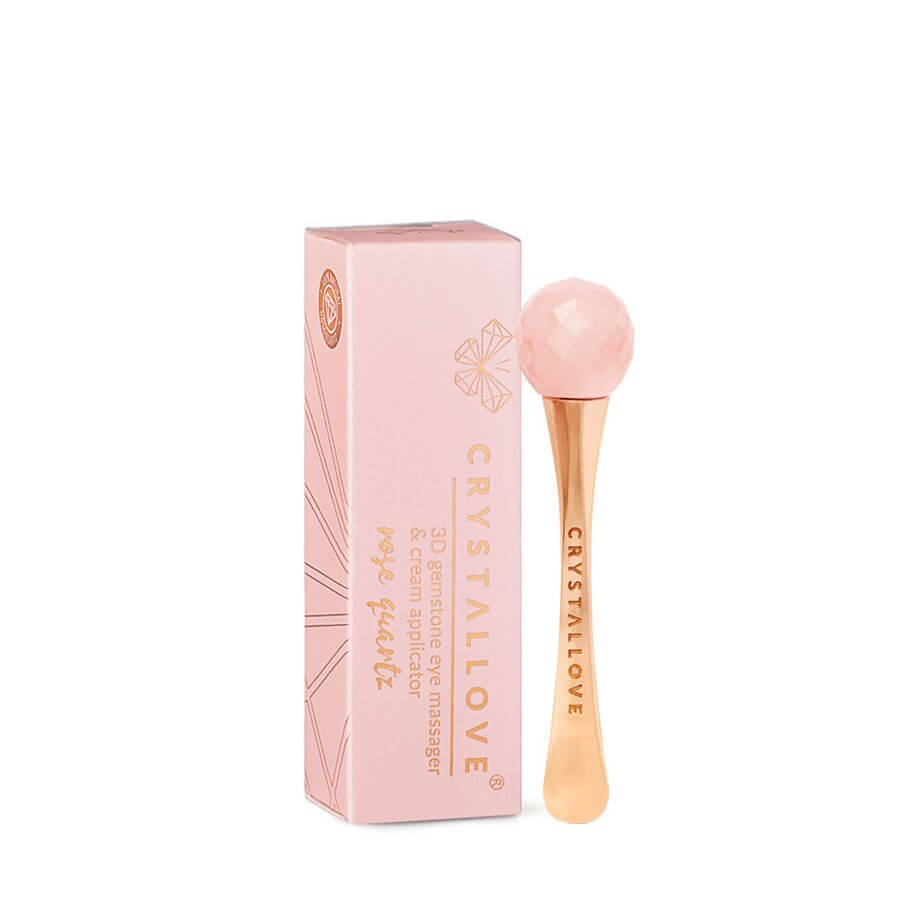 Crystallove 3D Rose Quartz Eye Massager Masažer Za Lice 1 kom,
