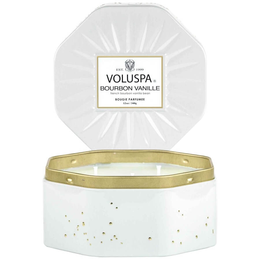 VOLUSPA Bourbon Vanille Octagon Tin Candle Mirisna Svijeća 340 g