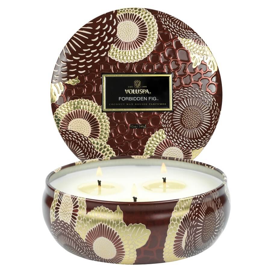 VOLUSPA Forbidden Fig 3 Wick Tin Candle Mirisna Svijeća 340 g