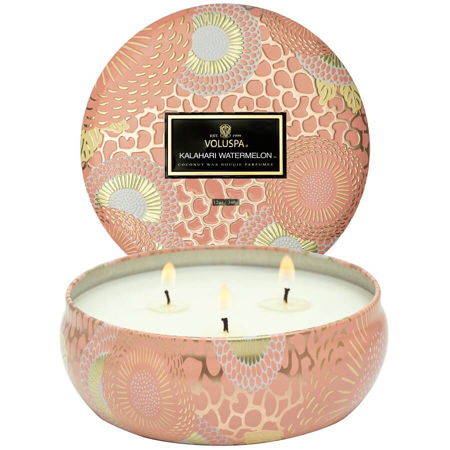 VOLUSPA Kalahari Watermelon 3 Wick Tin Candle Mirisna Svijeća 340 g