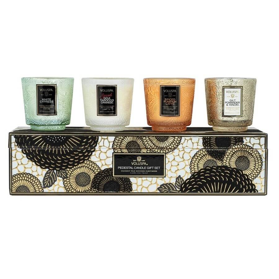 VOLUSPA Setovi 4 Candles Velvet Holiday Set 1 kom,