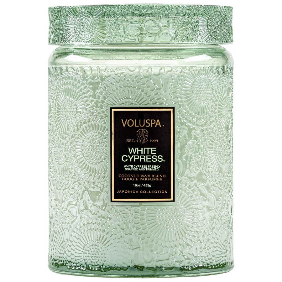 VOLUSPA White Cypress Large Candle Mirisna Svijeća 453 g