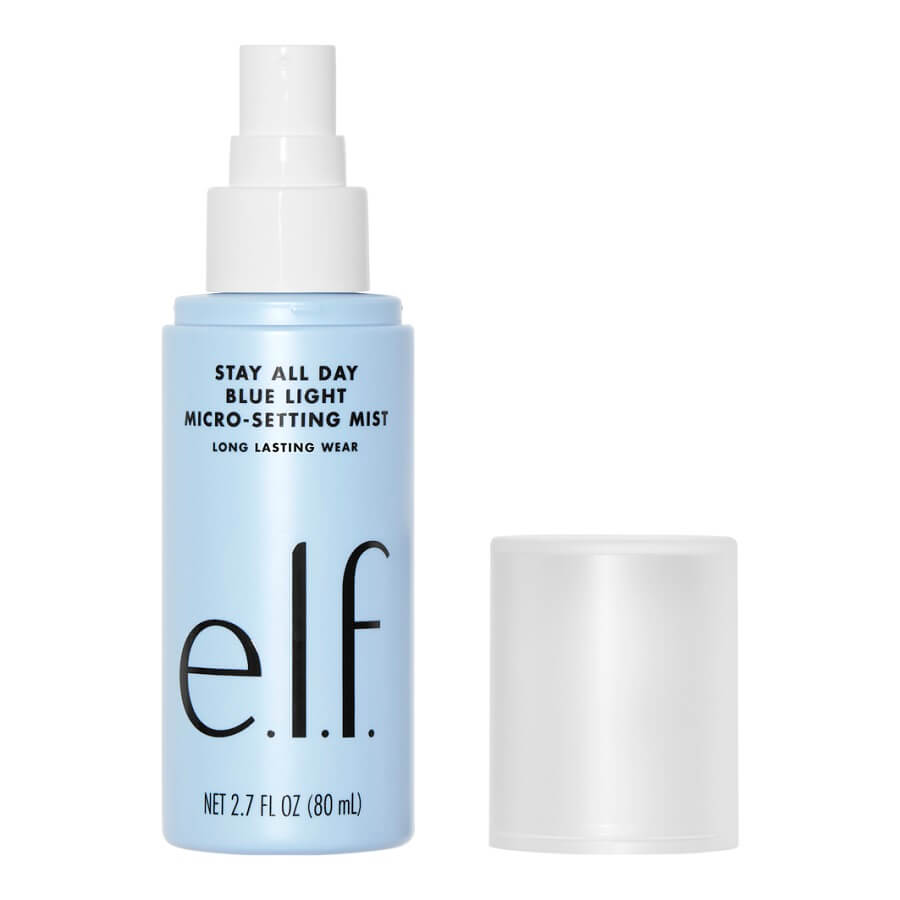 e.l.f. Cosmetics Fiksatori Šminke Stay All Day Blue Light Micro-Setting Mist Sprej Za Fiksiranje 80 ml