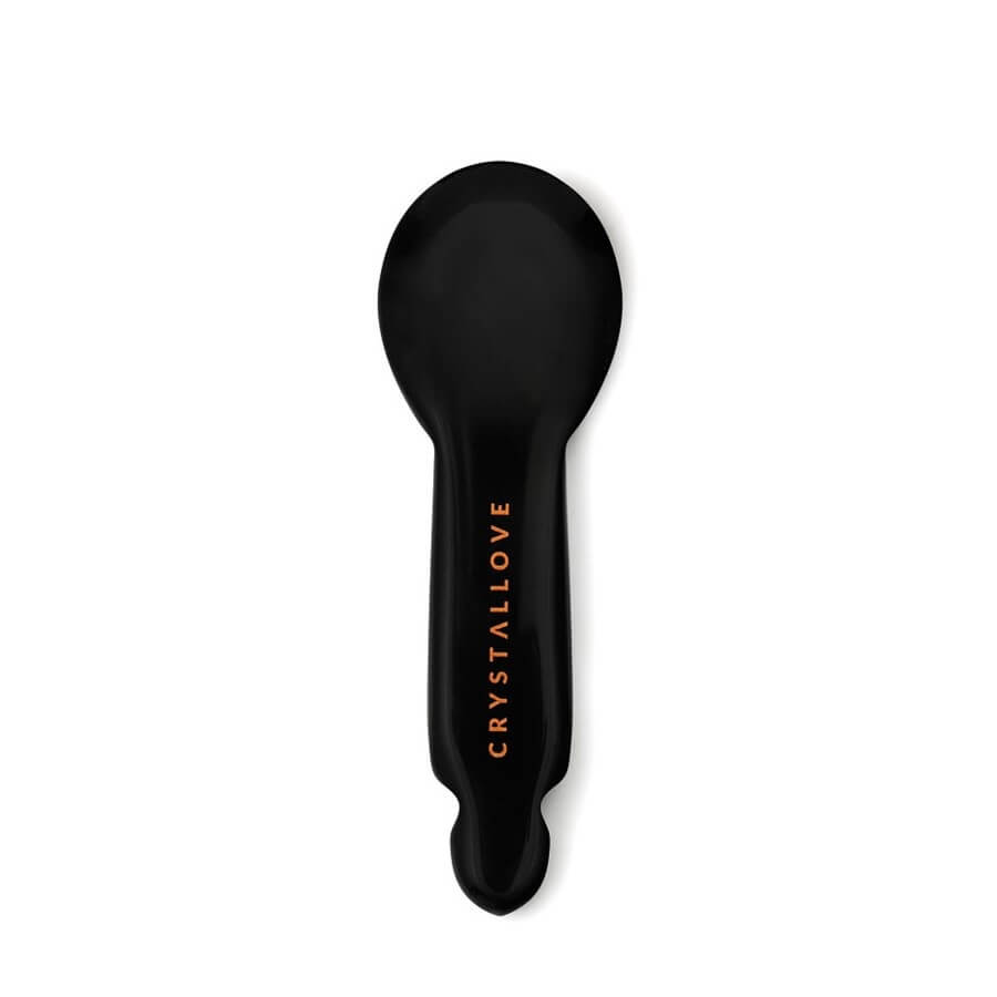 Crystallove Masažeri Za Lice Obsidian Spoon Gua Sha Masažer 1 kom,